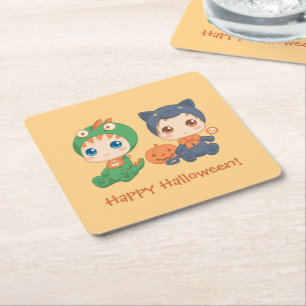 Porta-copo De Papel Quadrado Primeiros Bebês do Halloween Figurino de Dragão Ne