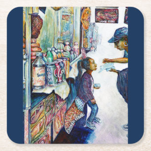 Porta-copo De Papel Quadrado Produz a esperança