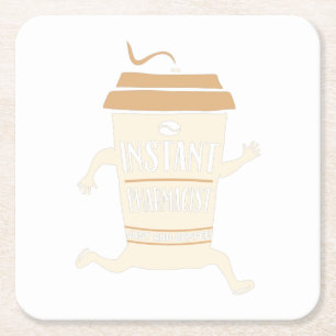 Porta-copo De Papel Quadrado Profissão farmacêutica Presente Farmacêutico