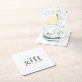 Porta-copo De Papel Quadrado Promotional Salon Business Gift