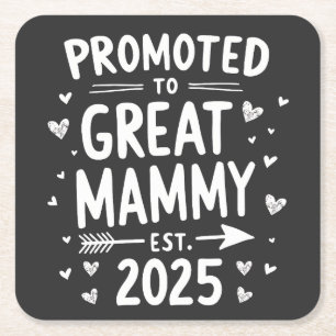 Porta-copo De Papel Quadrado Promovido ao Est Excelente Mammy. dia de as mães 2