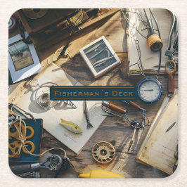 Porta-copo De Papel Quadrado Protetores de papel para deck de pescador