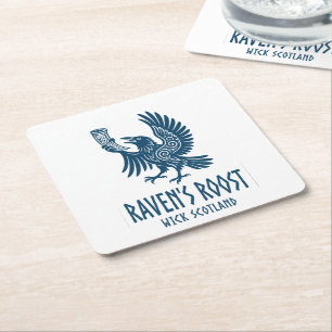 Porta-copo De Papel Quadrado Pub Raven's Roost Wick Escócia