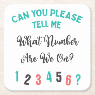 Porta-copo De Papel Quadrado Qual É O Número Da Tipografia Do Bunco Engraçad