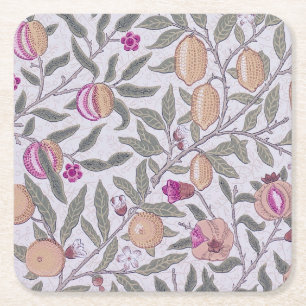 Porta-copo De Papel Quadrado Quatro Frutas, William Morris