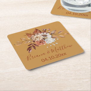 Porta-copo De Papel Quadrado Queda de Porta copos de papel quadrado Dourado Flo