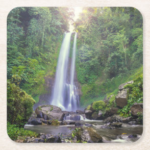 Porta-copo De Papel Quadrado Quedas   Bali, Indonésia
