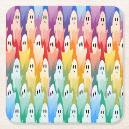 Porta-copo De Papel Quadrado Rainbow Ghosts