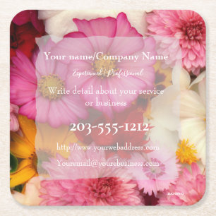 Porta-copo De Papel Quadrado Ralo Promocional personalizável - HAMbyWG