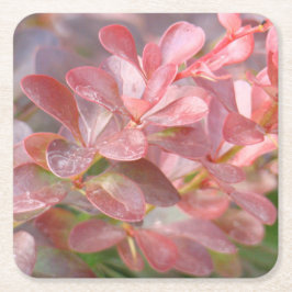 Porta-copo De Papel Quadrado Ramificações bonito rosa