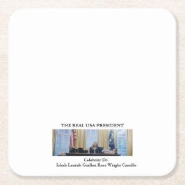 PORTA-COPO DE PAPEL QUADRADO #REALUSAPRESIDENTE #CELEBRITY #DR #ISHAHLAURAH