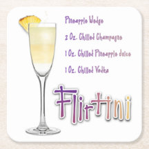 Receita de Coquetel Flirtini de Abacaxi Mimosa Art