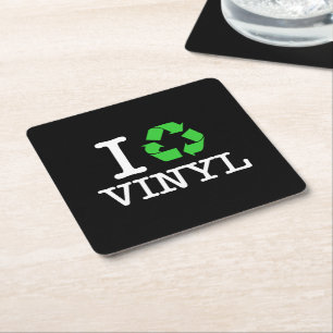 Porta-copo De Papel Quadrado Reciclar Vinil