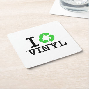 Porta-copo De Papel Quadrado Reciclar Vinil