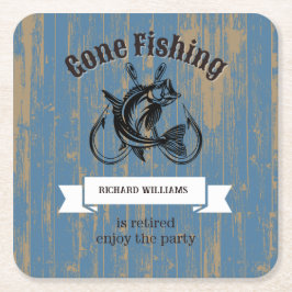 Porta-copo De Papel Quadrado Reforma Da Pesca Aposentada Madeira Rústica