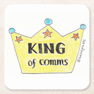 Porta-copo De Papel Quadrado Rei da porta copos/beermat dos comms