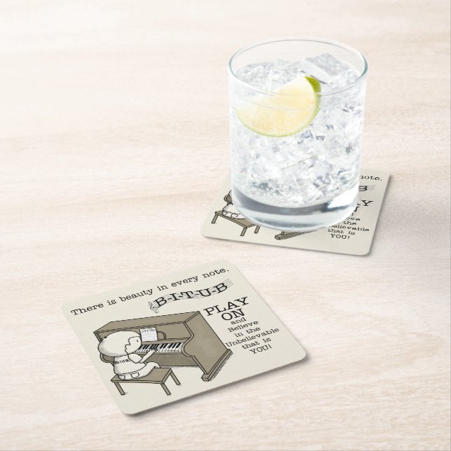 Porta-copo De Papel Quadrado Reproduzir em (Insitu)