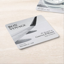 Retirement Travel Theme Modern Plane Bon Voyage