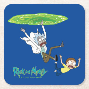 Porta-copo De Papel Quadrado RICK E MORTY™ Fim Do Portal