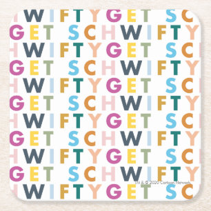 Porta-copo De Papel Quadrado RICK E MORTY™ Get Schwifty