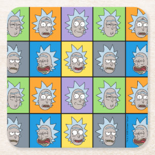 Porta-copo De Papel Quadrado RICK E MORTY™ Rick
