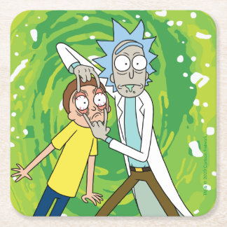 Porta-copo De Papel Quadrado RICK E MORTY™| Veja Isso