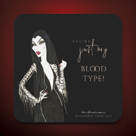 Porta-copo De Papel Quadrado Rico de Vampiress de Aquarela Preto