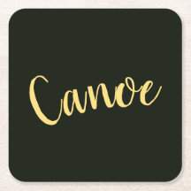 Rico Script "Canoe" Fundo Verde Escuro Floresta Pr