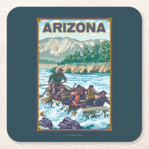 Porta-copo De Papel Quadrado Rio RaftingArizona