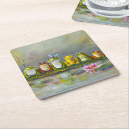 Porta-copo De Papel Quadrado Rio Ribbit