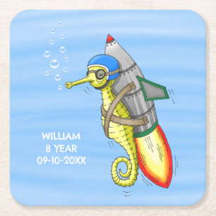 Porta-copo De Papel Quadrado Rocket Seacavalo