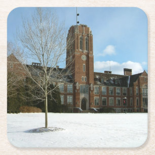 Porta-copo De Papel Quadrado Rockwell no Inverno na Grove City College