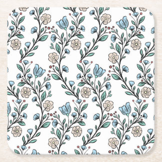 Porta-copo De Papel Quadrado Rococo pattern