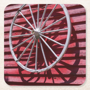 Porta-copo De Papel Quadrado Roda de Carroça