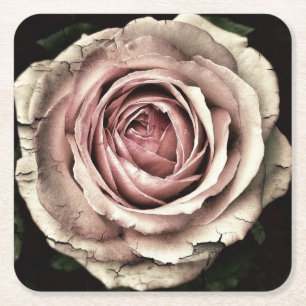 Porta-copo De Papel Quadrado Rosa cor-de-rosa - Porta copos de papel