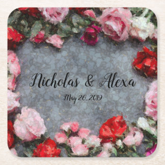 Porta-copo De Papel Quadrado Rosa do Cracklin