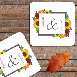 Porta-copo De Papel Quadrado Rosa Floral Sunset