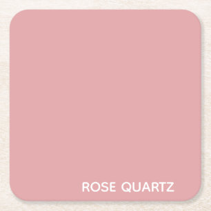 Porta-copo De Papel Quadrado Rosa Quartz - nome cor rosa