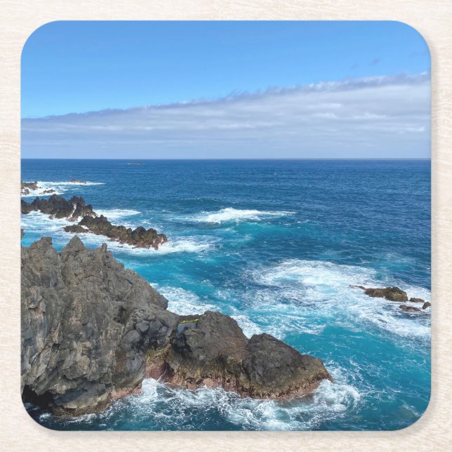 Porta-copo De Papel Quadrado Rotsen in zee (Frente)