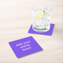 Porta-copo De Papel Quadrado Roxo Personalizado