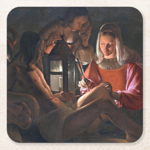 Porta-copo De Papel Quadrado Rua. Sebastian Embracado por Irene, La Tour