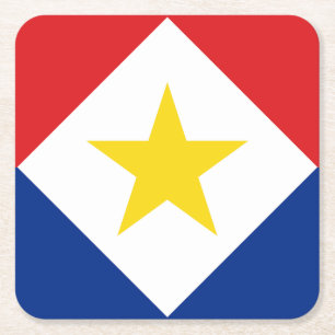 Porta-copo De Papel Quadrado Saba Flag