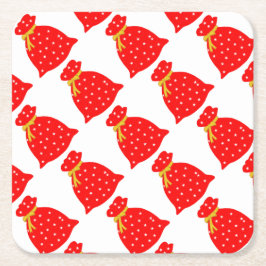 Porta-copo De Papel Quadrado Saco de desejos