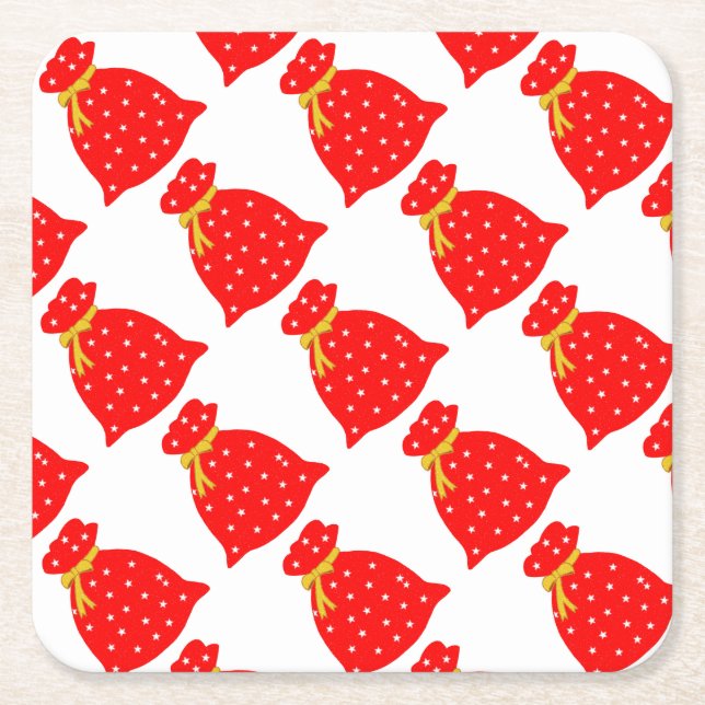 Porta-copo De Papel Quadrado Saco de desejos (Frente)