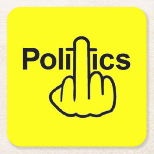 Porta-copo De Papel Quadrado Sacudir de Política porta copos