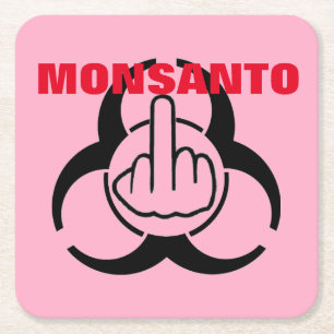 Porta-copo De Papel Quadrado Sacudir de Risco Biológico da porta copos Monsanto