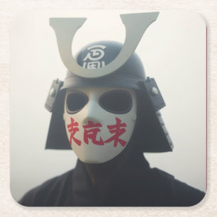Porta-copo De Papel Quadrado samurai épico