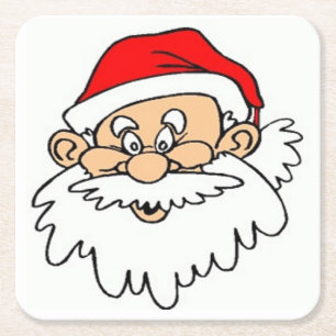 PORTA-COPO DE PAPEL QUADRADO SANTA CLAUS FACE