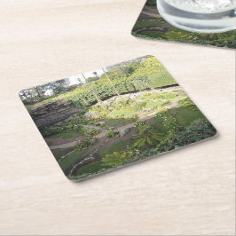 Porta-copo De Papel Quadrado Santuário Oculto de Umpherston Sinkhole