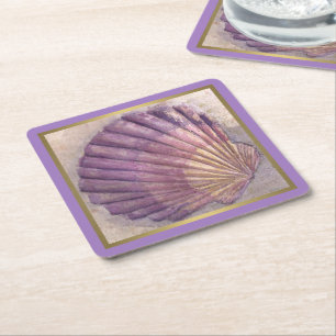 Porta-copo De Papel Quadrado Seashell 2
